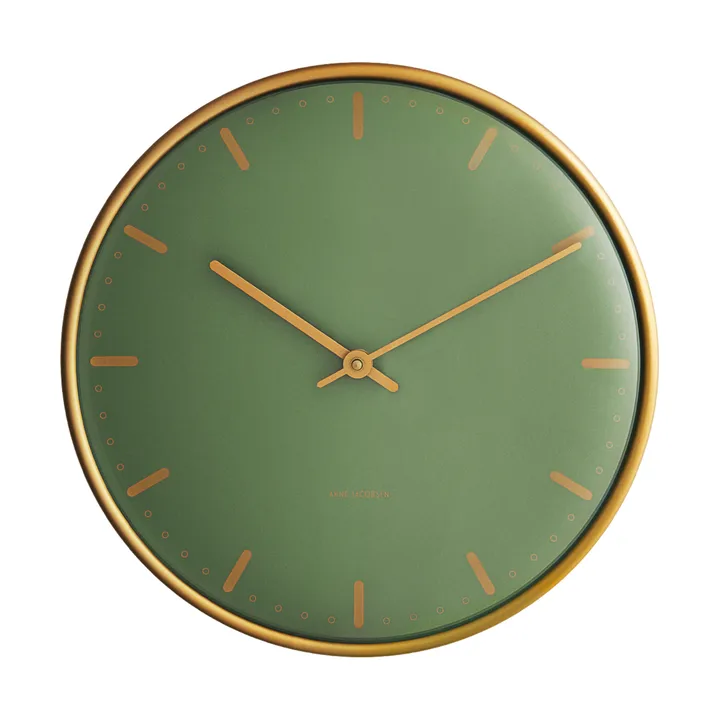 아르네야콥센 시티홀 벽시계 - Green, Ø21 cm - Arne Jacobsen | 아르네야콥센 시계