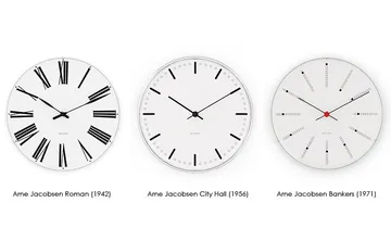아르네야콥센 시티홀 벽시계 - White, Ø29 cm - Arne Jacobsen | 아르네야콥센 시계