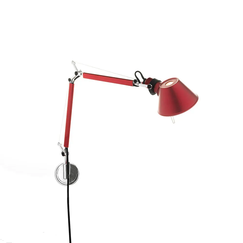 톨로메오 마이크로 벽 조명, anodized red Artemide | 아르떼미데