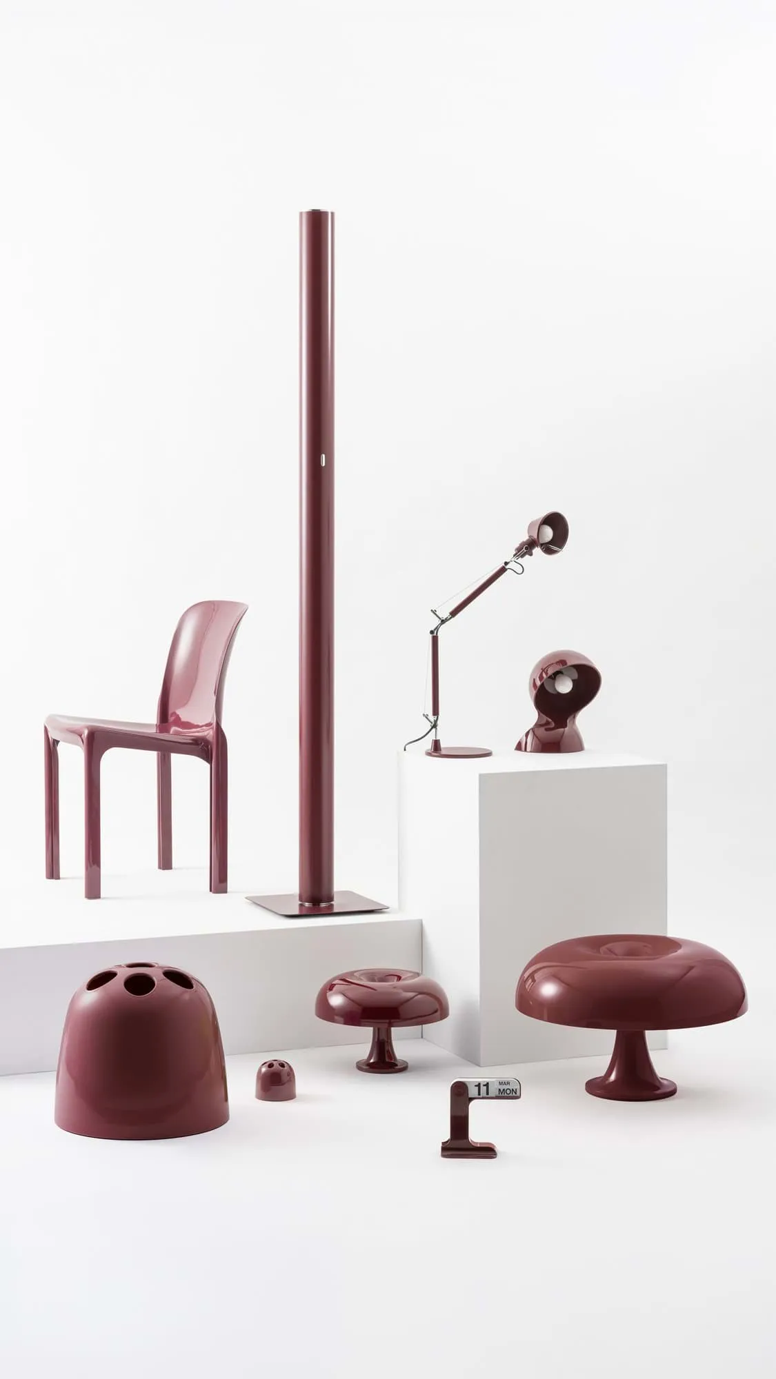 Dedalino 펜 스탠드, Ruby red Artemide | 아르떼미데
