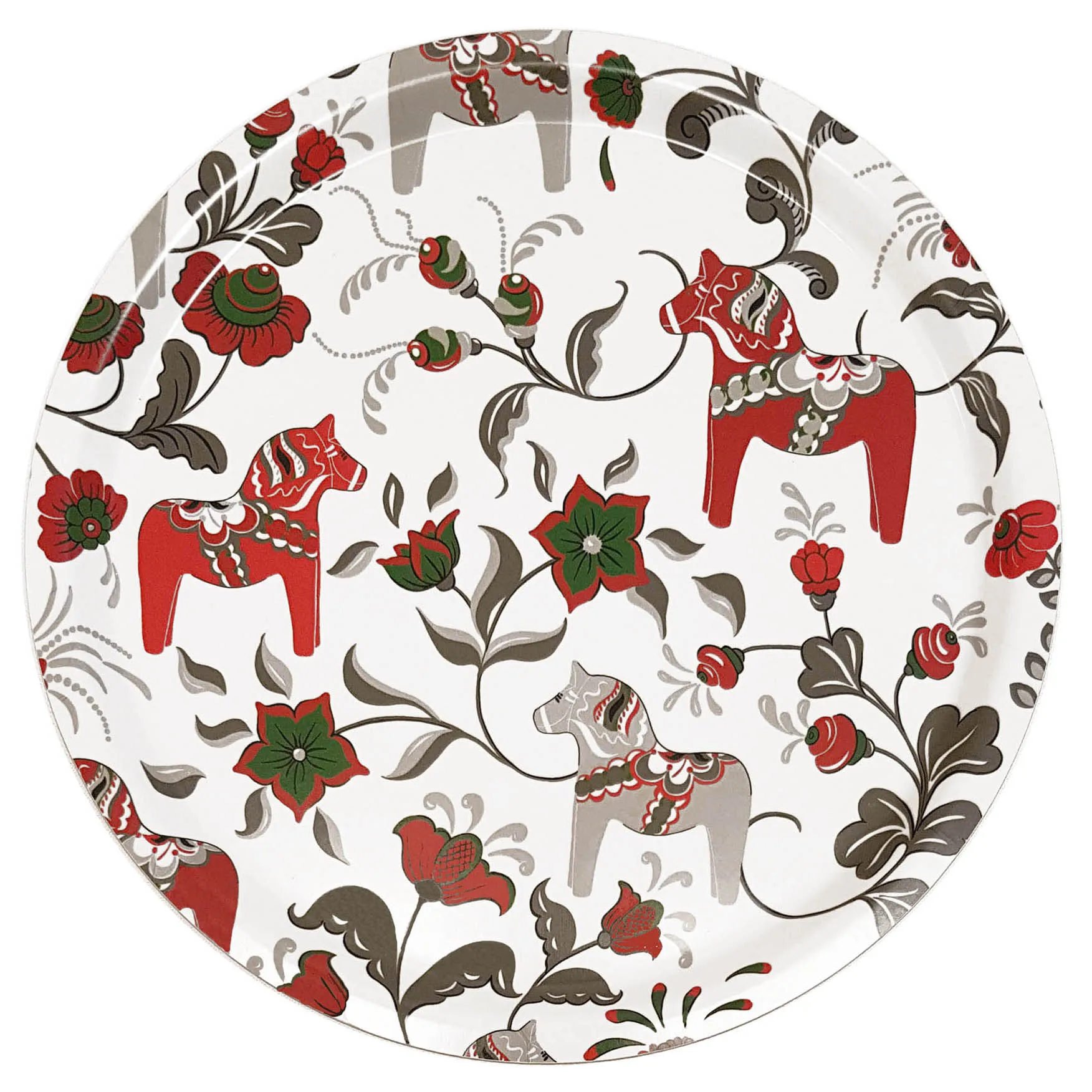 레크샌드 라운드 트레이 Ø31 cm, wine red Arvidssons Textil | 아르빗손 텍스타일