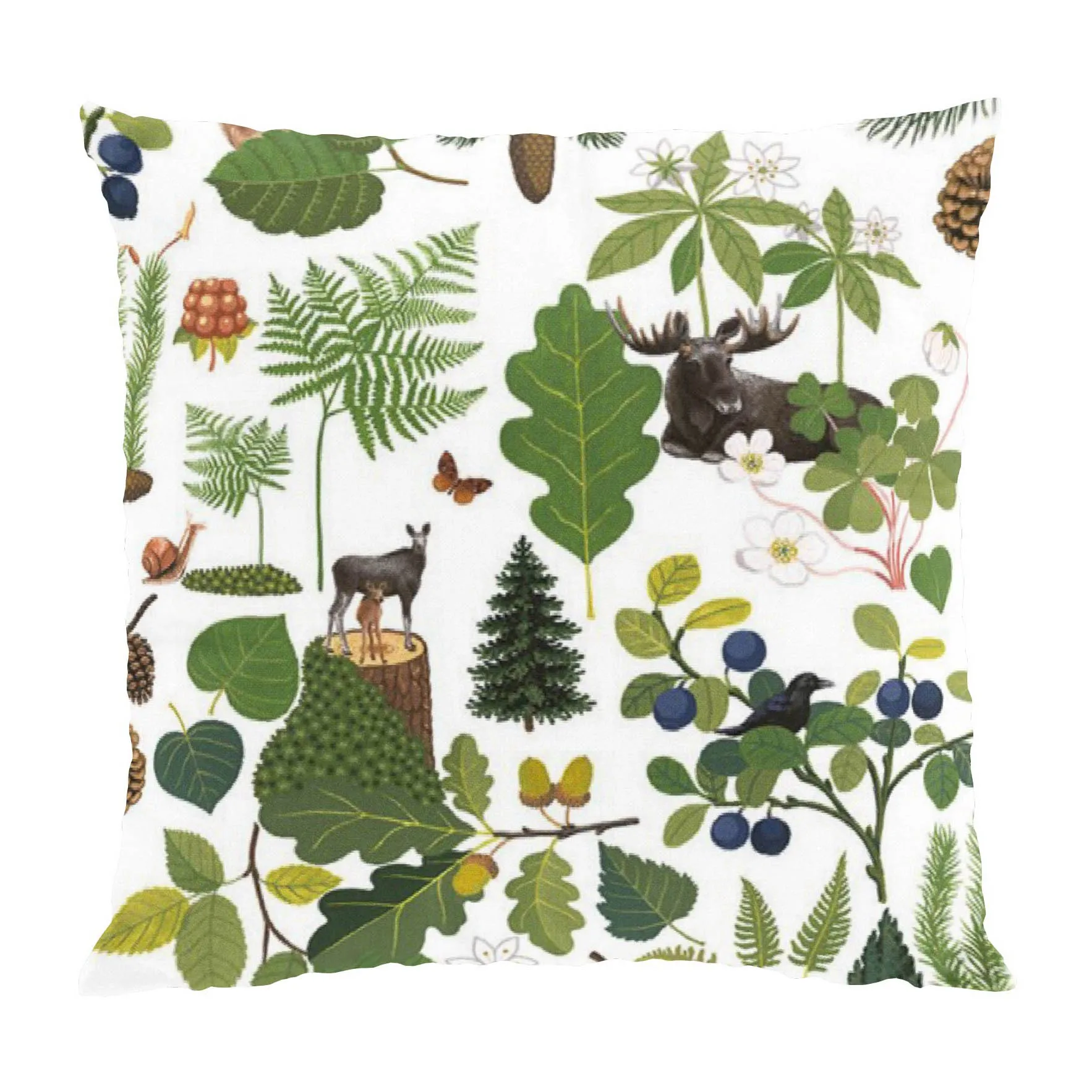 스코그스리브 베개커버 47x47 cm, Green Arvidssons Textil | 아르빗손 텍스타일