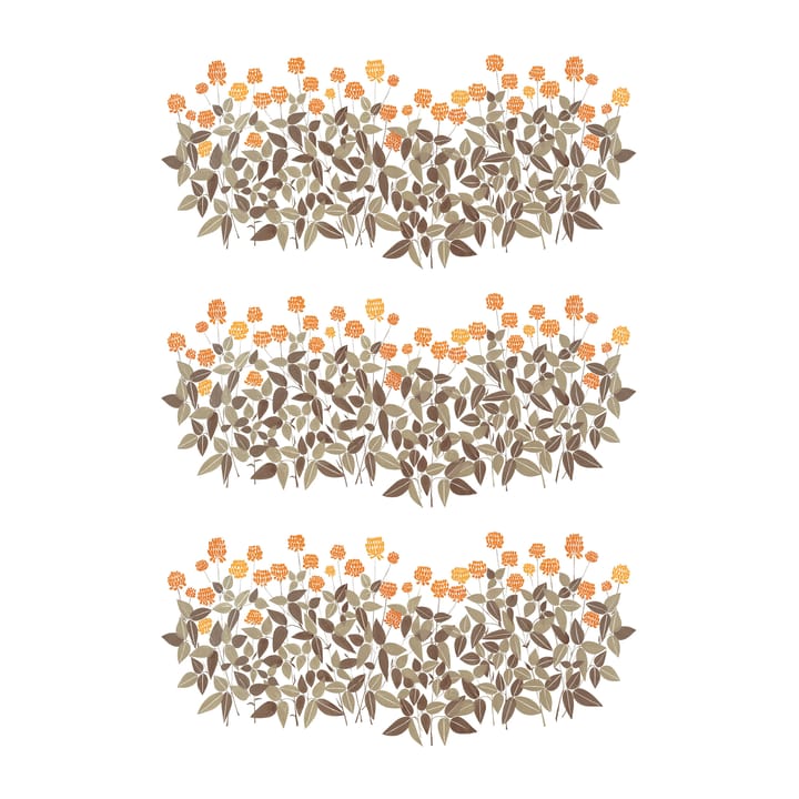 Ängsmark 패브릭 - Green-orange - Arvidssons Textil | 아르빗손 텍스타일