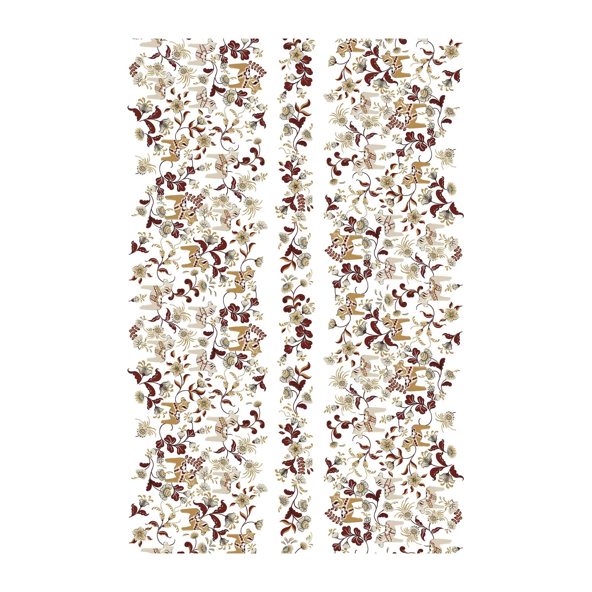 레크샌드 Bard 패브릭, Red; Beige Arvidssons Textil | 아르빗손 텍스타일