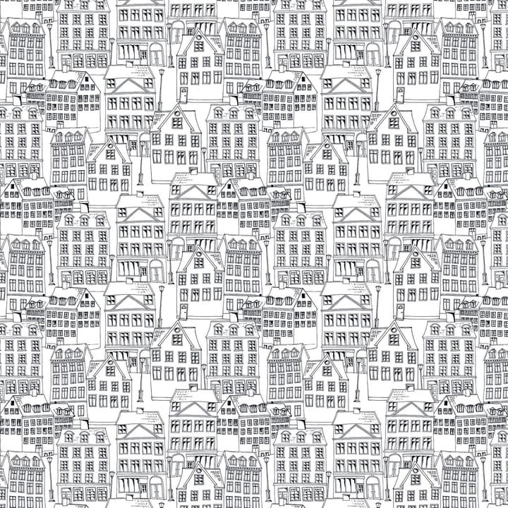 감라스탄 패브릭 - Black-white - Arvidssons Textil | 아르빗손 텍스타일