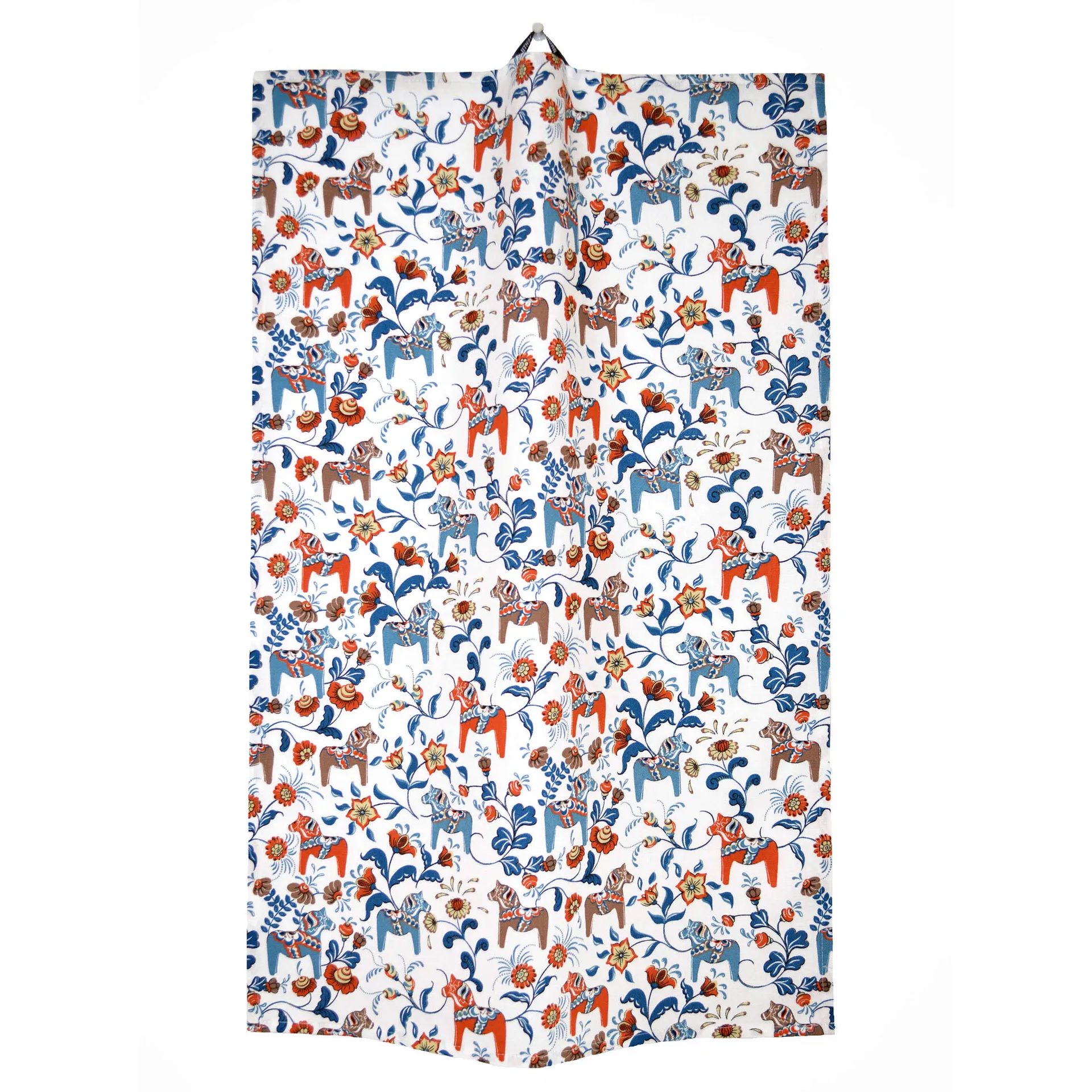 레크샌드 미니 키친 패브릭, blue-orange Arvidssons Textil | 아르빗손 텍스타일