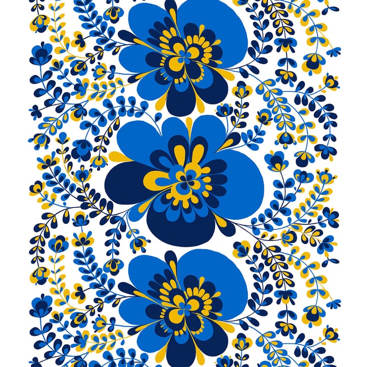 비보아카 패브릭 - blue-yellow - Arvidssons Textil | 아르빗손 텍스타일
