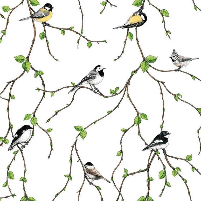 Fågelfest 패브릭, multi Arvidssons Textil | 아르빗손 텍스타일