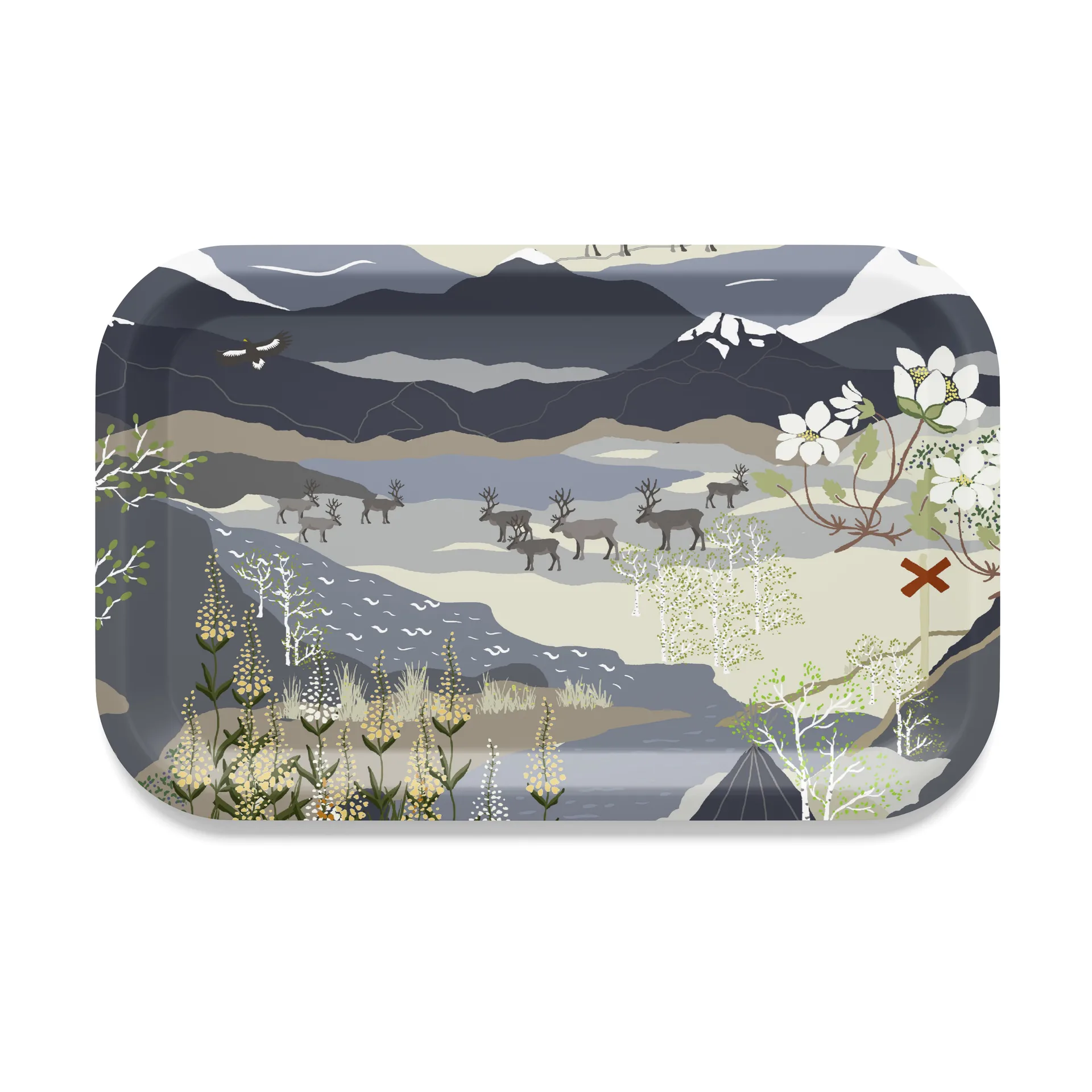 Fjallvandring 트레이 21x33 cm, Blue Arvidssons Textil | 아르빗손 텍스타일