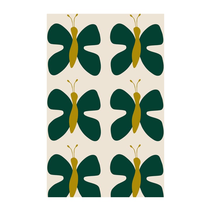 Fjäril oilcloth - Green-yellow - Arvidssons Textil | 아르빗손 텍스타일