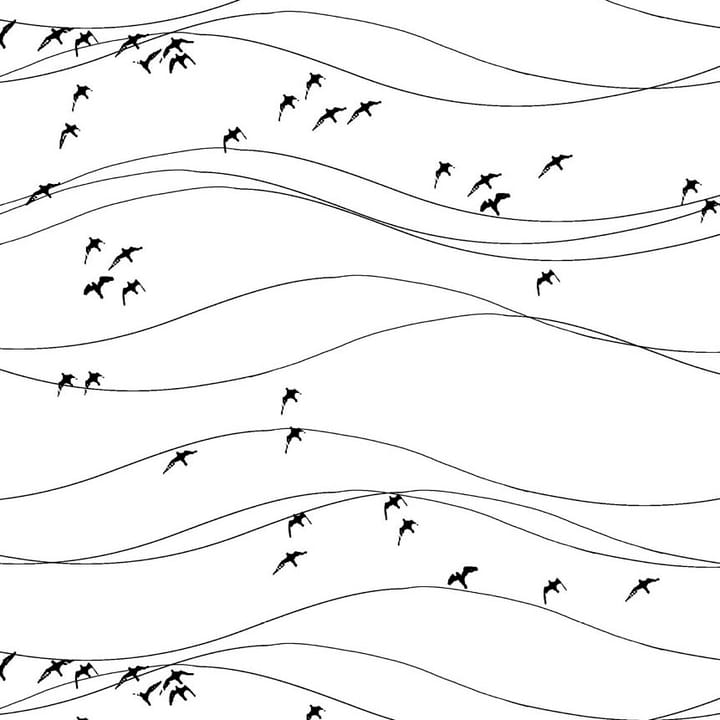 Flyttfåglar 패브릭 - black - Arvidssons Textil | 아르빗손 텍스타일