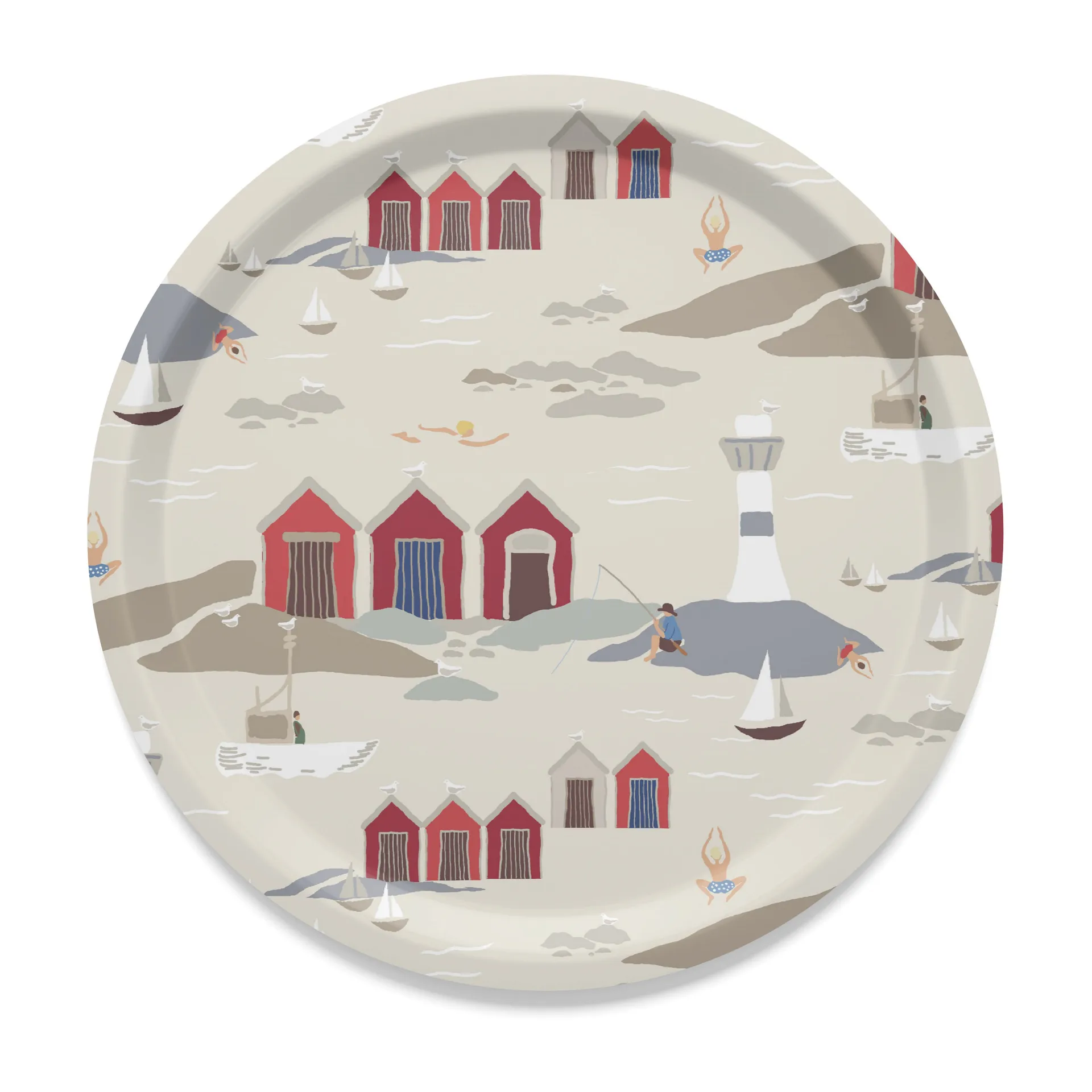 Kust 트레이 Ø31 cm, Beige Arvidssons Textil | 아르빗손 텍스타일