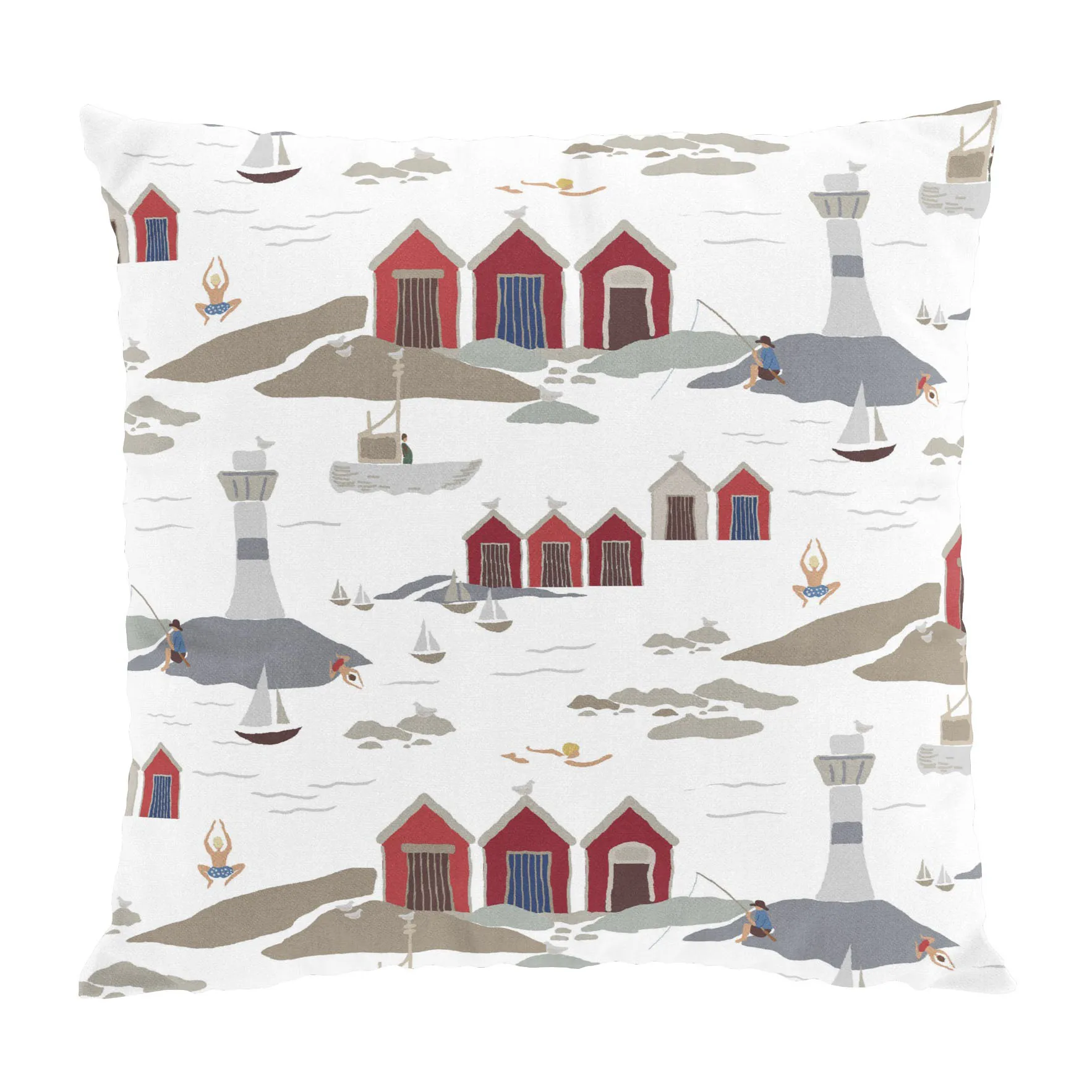 Kust 쿠션 커버 47x47 cm, White Arvidssons Textil | 아르빗손 텍스타일