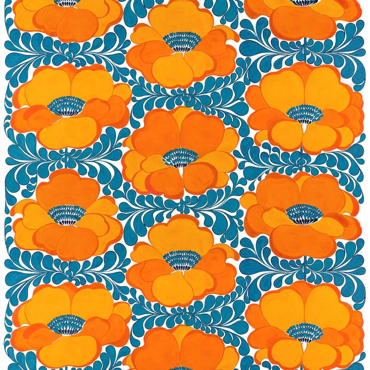 Love 패브릭 - blue-orange - Arvidssons Textil | 아르빗손 텍스타일