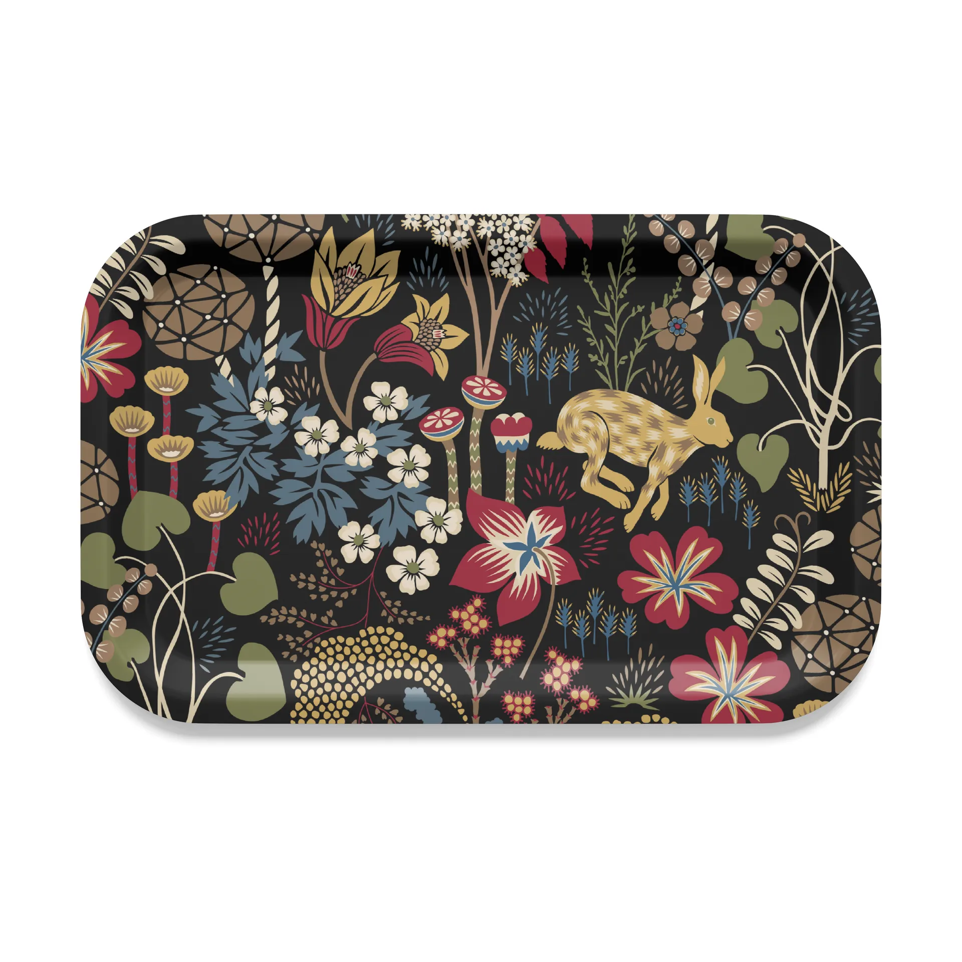 Lyckeflykt 트레이 21x33 cm, Red-brown Arvidssons Textil | 아르빗손 텍스타일