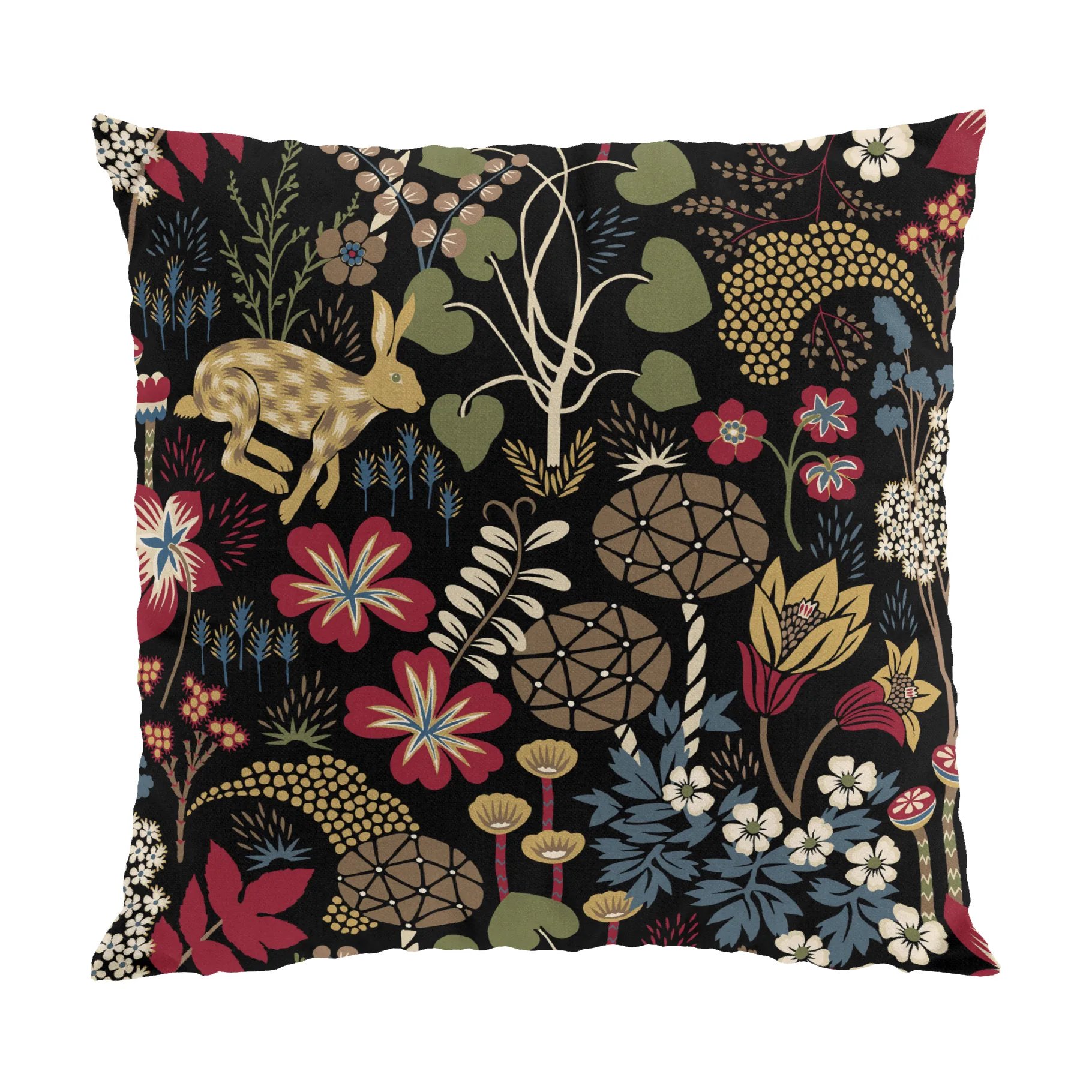 Lyckeflykt 쿠션 커버 47x47 cm, Red-brown Arvidssons Textil | 아르빗손 텍스타일