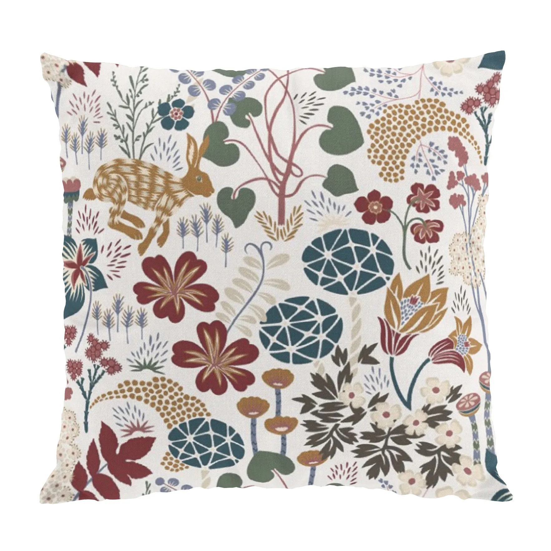 Lyckeflykt 쿠션 커버 47x47 cm, Rust-brown Arvidssons Textil | 아르빗손 텍스타일