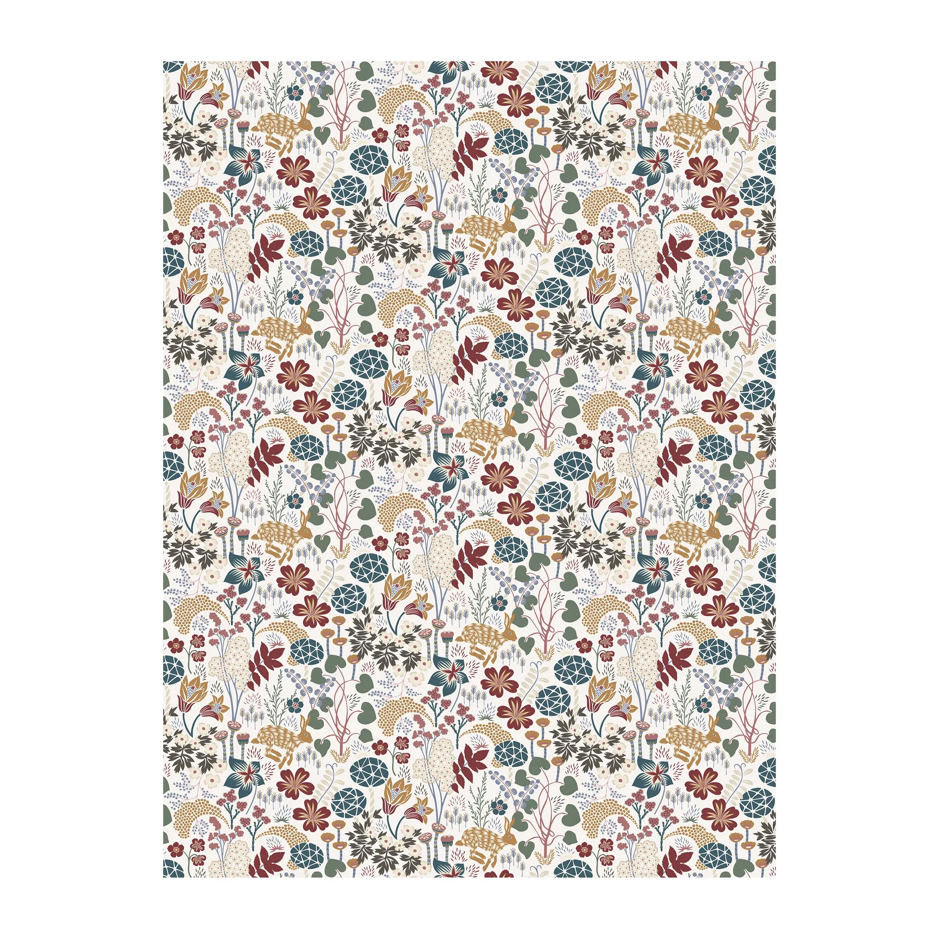 Lyckeflykt 오일클로스, Rust-brown Arvidssons Textil | 아르빗손 텍스타일