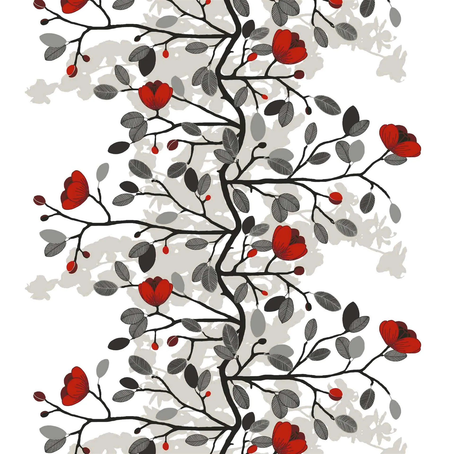 오펠리아 패브릭, red Arvidssons Textil | 아르빗손 텍스타일