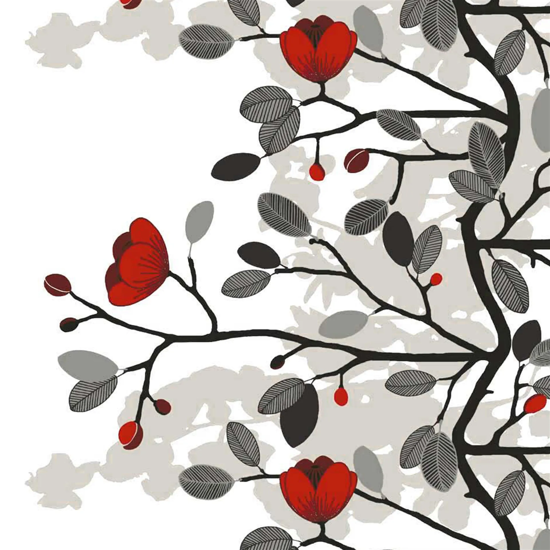 오펠리아 패브릭, red Arvidssons Textil | 아르빗손 텍스타일