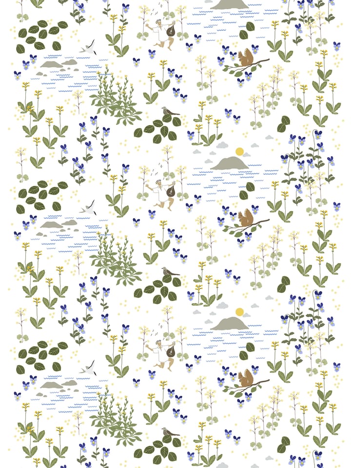 Rönnerdahl 패브릭 - Off white-green - Arvidssons Textil | 아르빗손 텍스타일