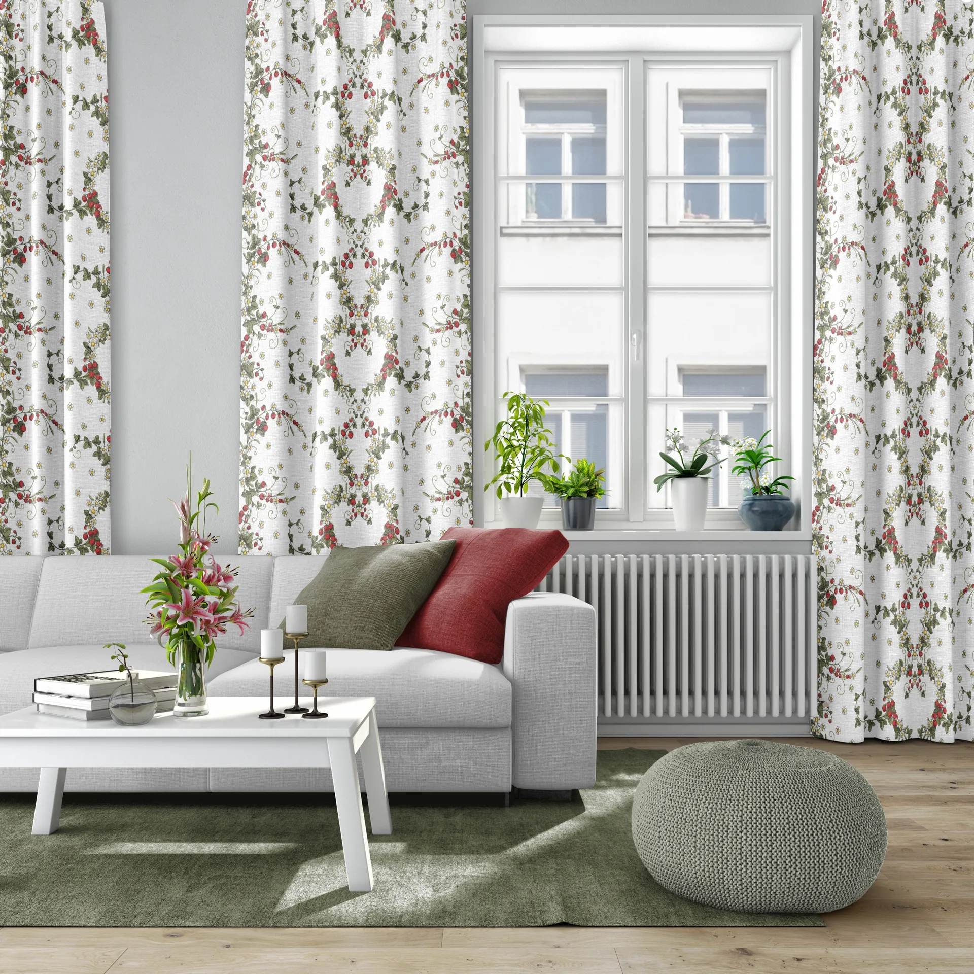 Smultronstället 패브릭, Off white Arvidssons Textil | 아르빗손 텍스타일