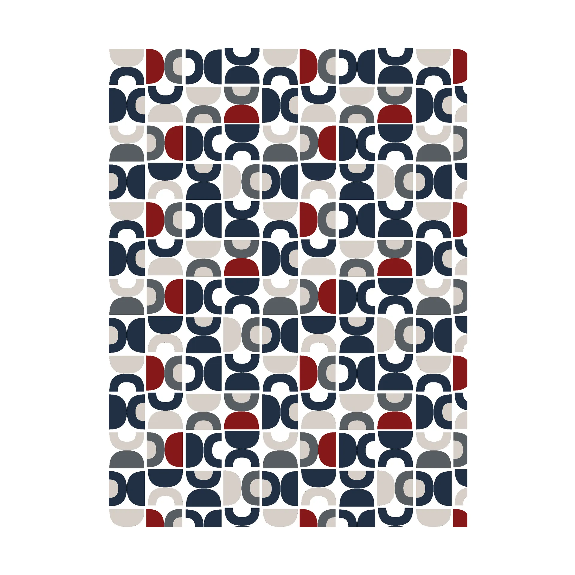 Spiral Dance 패브릭 클로스, Blue Arvidssons Textil | 아르빗손 텍스타일