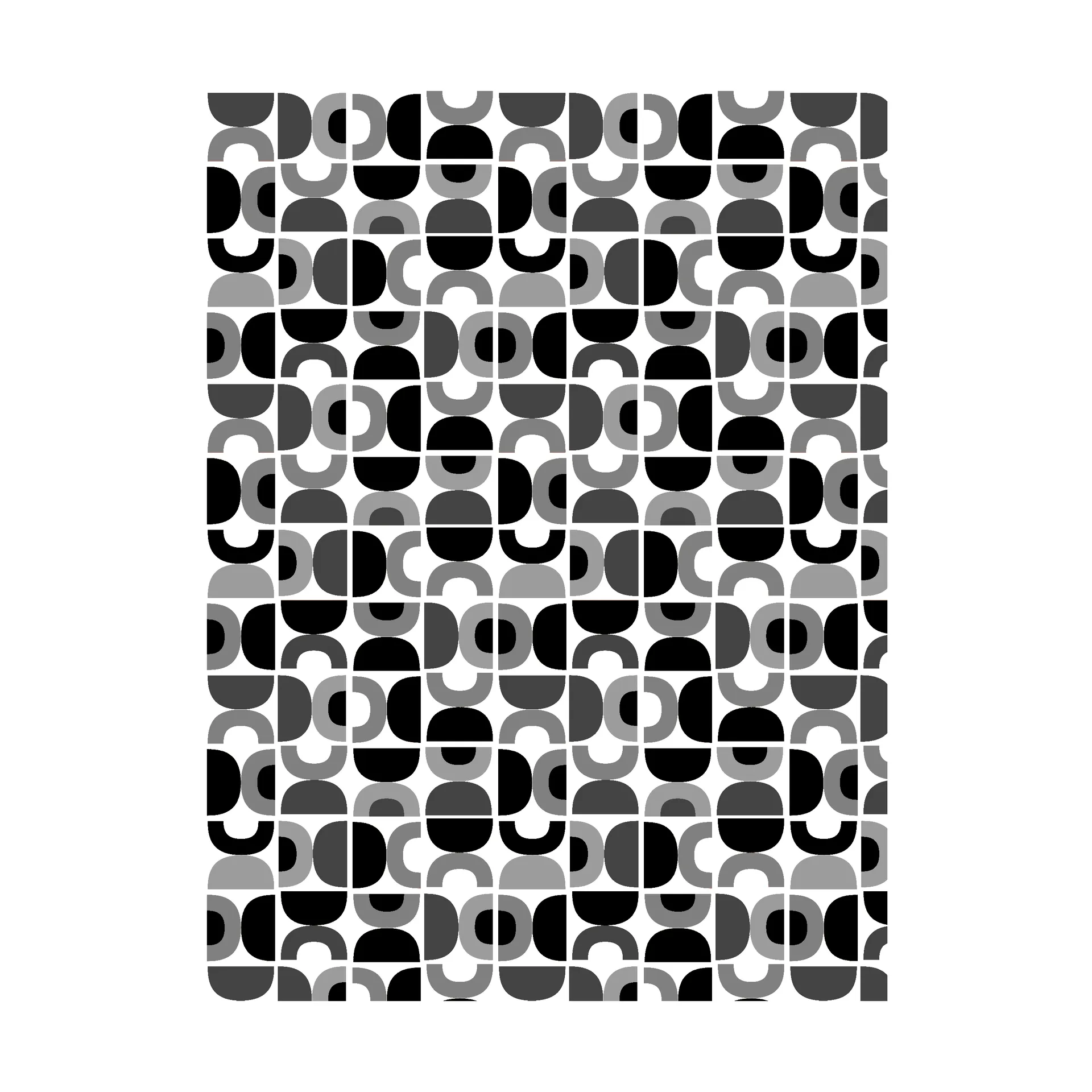 Spiral Dance 패브릭 클로스, Grey Arvidssons Textil | 아르빗손 텍스타일