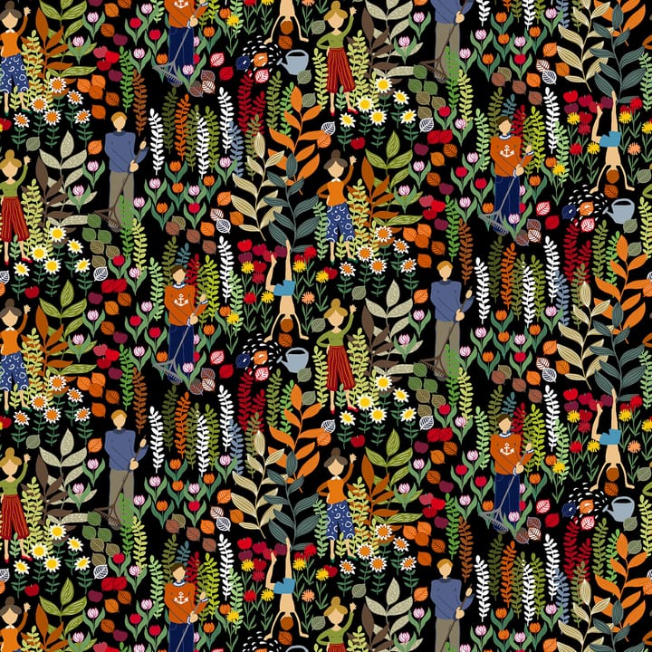 Trädgård 패브릭 - black-multi - Arvidssons Textil | 아르빗손 텍스타일