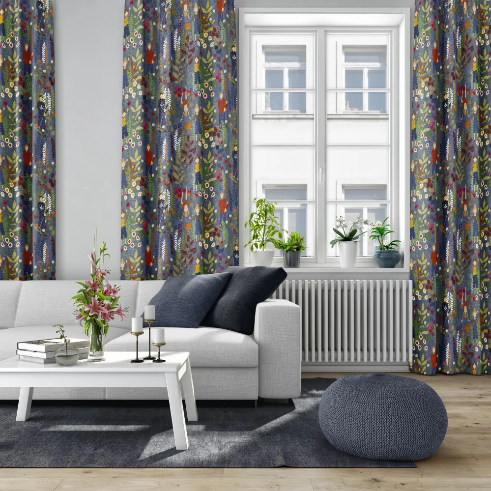 Trädgård 패브릭, blue Arvidssons Textil | 아르빗손 텍스타일