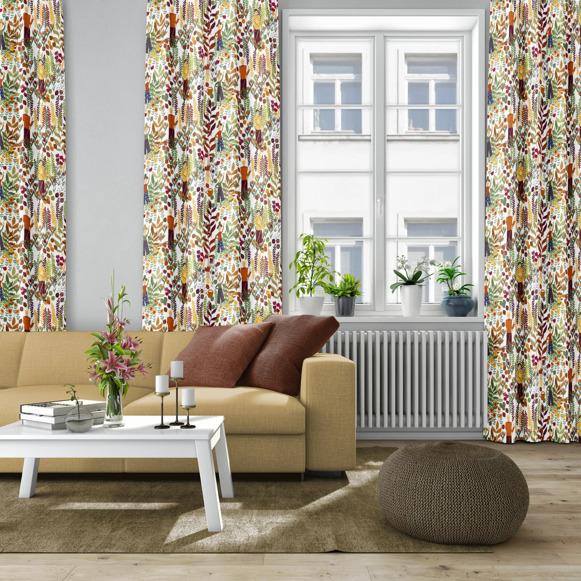 Trädgård 패브릭, rust Arvidssons Textil | 아르빗손 텍스타일