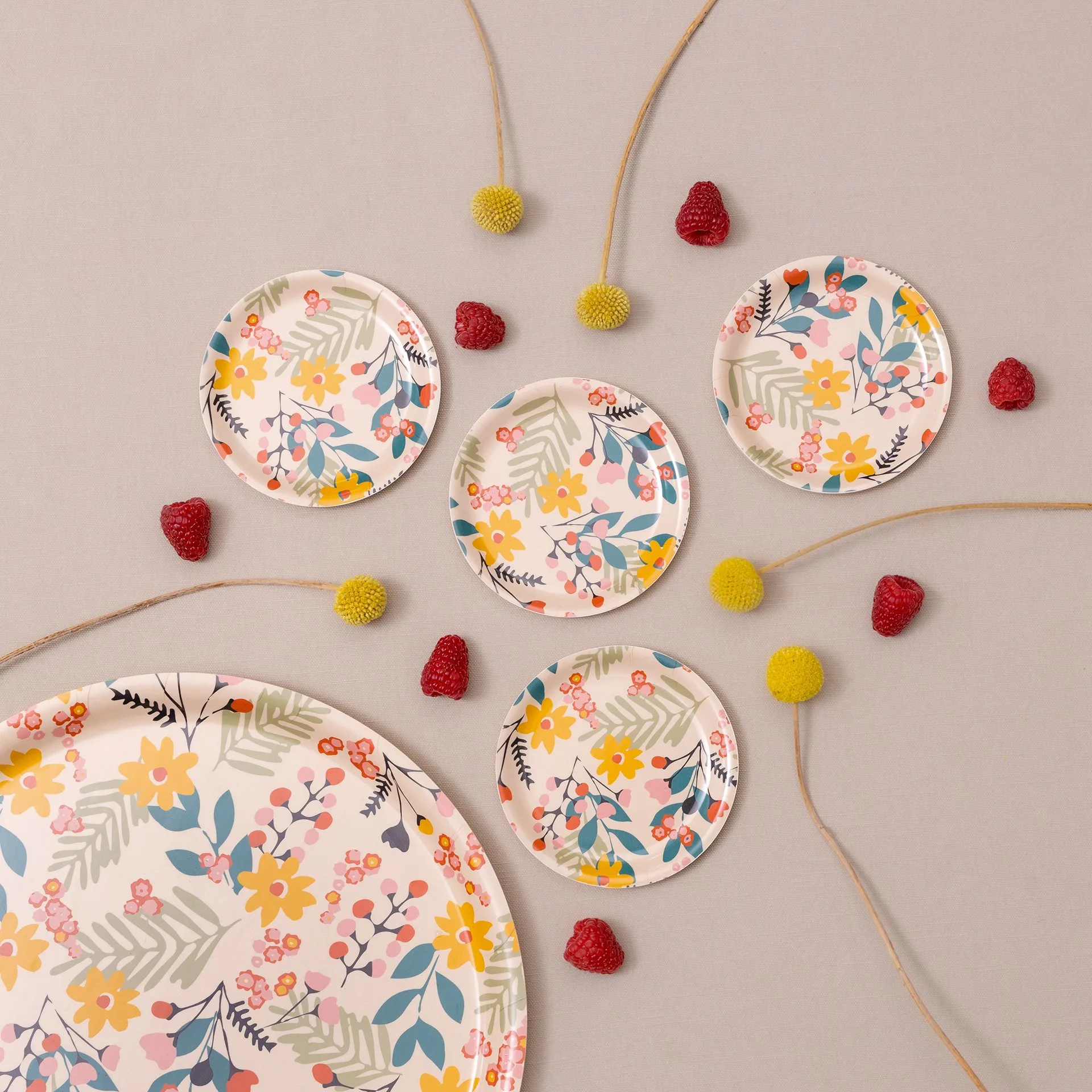 플라워 코스터 Ø11 cm 4개 세트, Pink Åry Home | 오리 홈