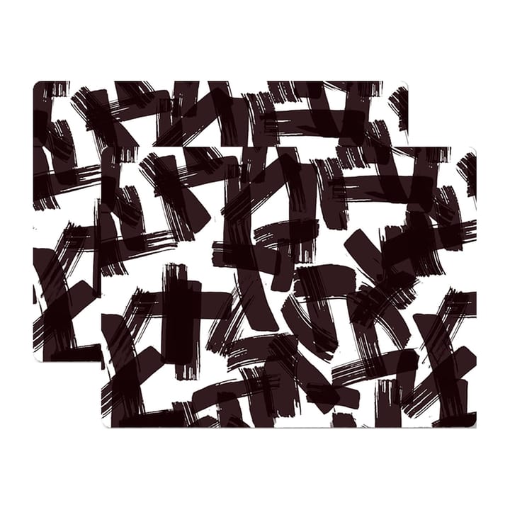 Kryss 테이블매트 30x40 cm 2개 세트 - Black-white - Åry Home | 오리 홈