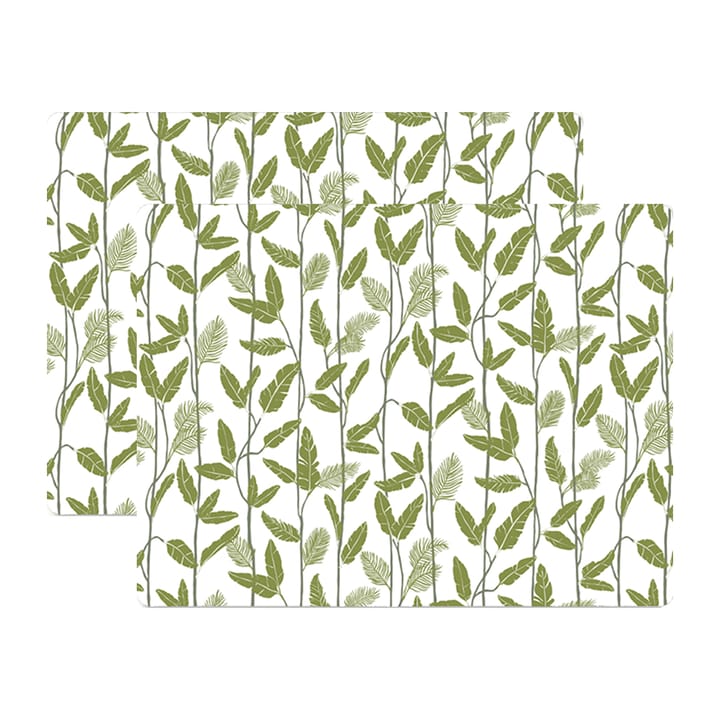 Mougli Green 테이블매트 30x40 cm 2개 세트 - Green-white - Åry Home | 오리 홈