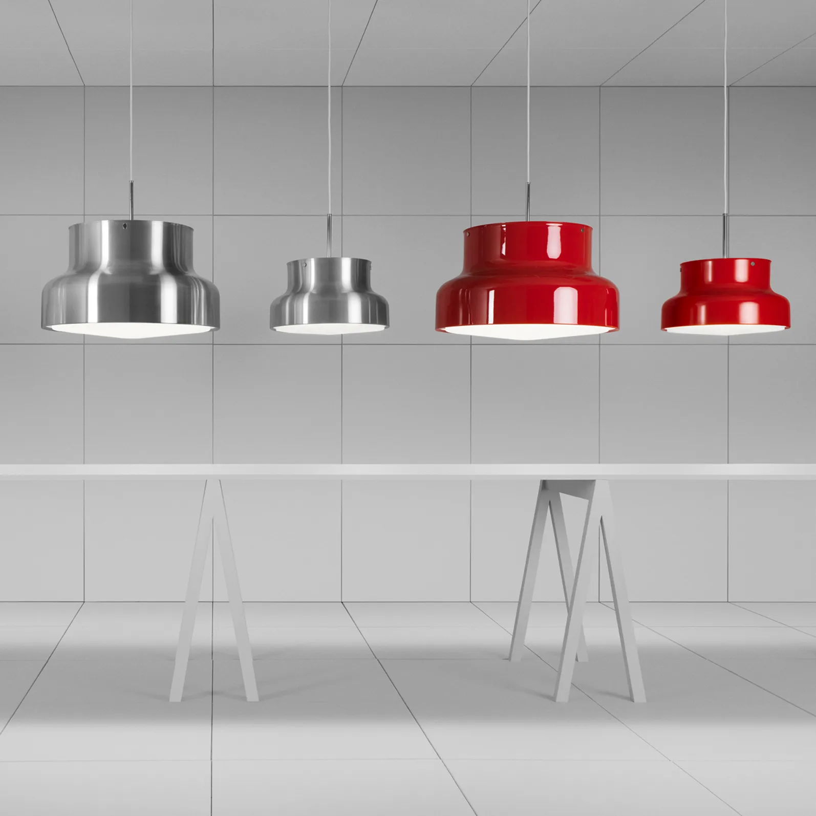 범링 펜던트 조명 라지 600 mm, Red-circular grid Ateljé Lyktan | 아뜰리에 릭탄