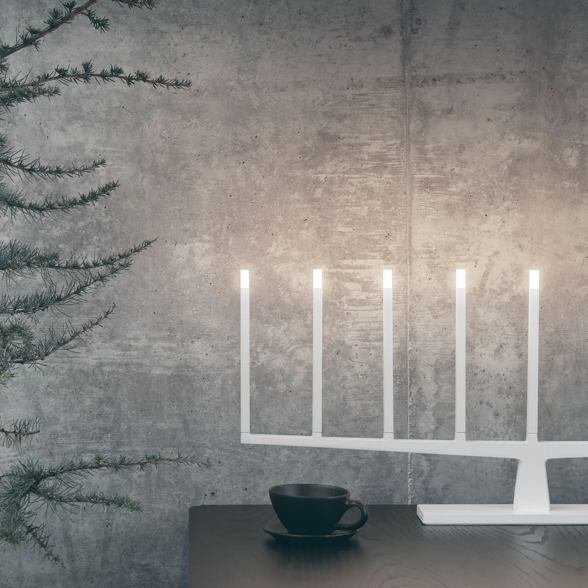 어드벤처 강림절 캔들 9-arms, white Ateljé Lyktan | 아뜰리에 릭탄