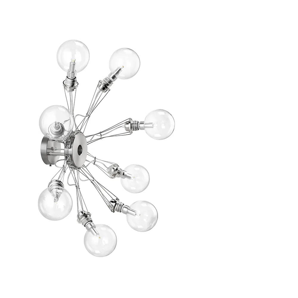 매트릭스 벽 조명, Nickle plated, 8-arm Ateljé Lyktan | 아뜰리에 릭탄