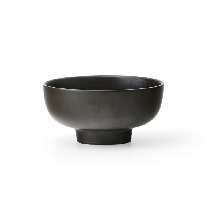 뉴 놈 보울 온 풋 Ø12 cm - Dark glazed - Audo Copenhagen | 오도 코펜하겐