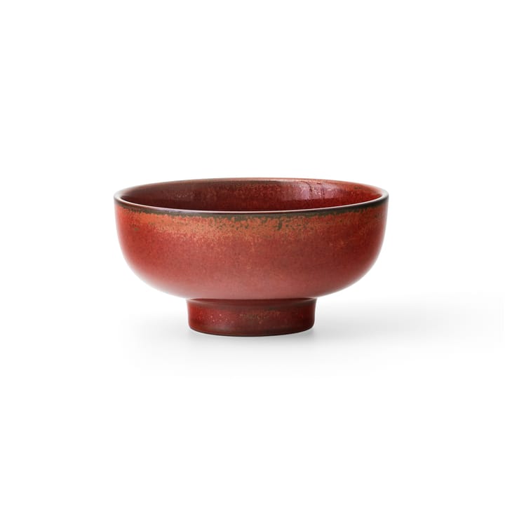 뉴 놈 보울 온 풋 Ø12 cm - Red glazed - Audo Copenhagen | 오도 코펜하겐