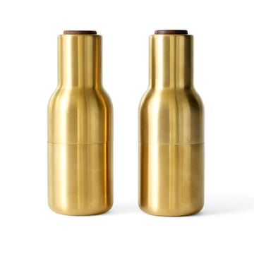 보틀 그라인더 메탈 2개 세트 - Brushed brass (walnut lid) - Audo Copenhagen | 오도 코펜하겐