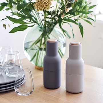 보틀 그라인더 양념통 2개 세트 특별 한정판 - concrete-feather (wooden lid) - Audo Copenhagen | 오도 코펜하겐