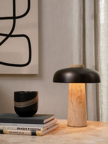 리버스 무선 테이블 조명 24.5 cm - Travertine-bronzed aluminium - Audo Copenhagen | 오도 코펜하겐