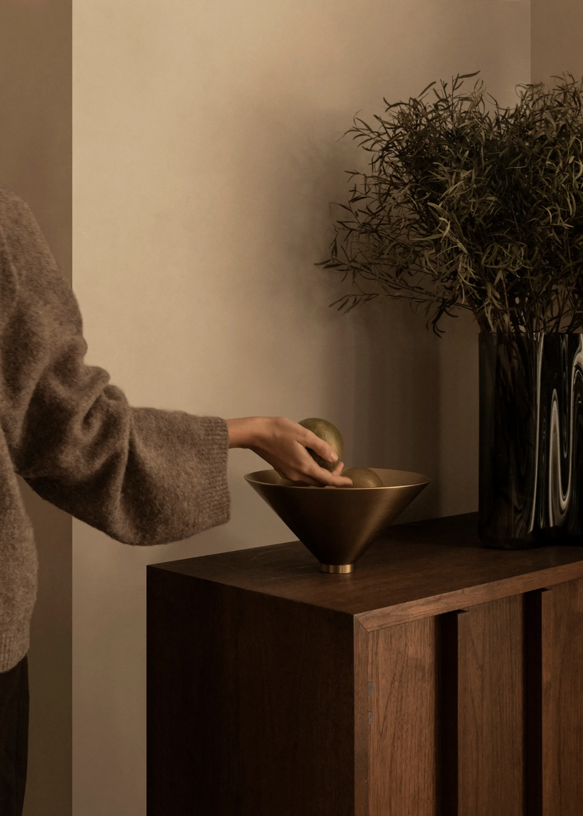 테이퍼 보울 Ø26 cm, Brass Audo Copenhagen | 오도 코펜하겐