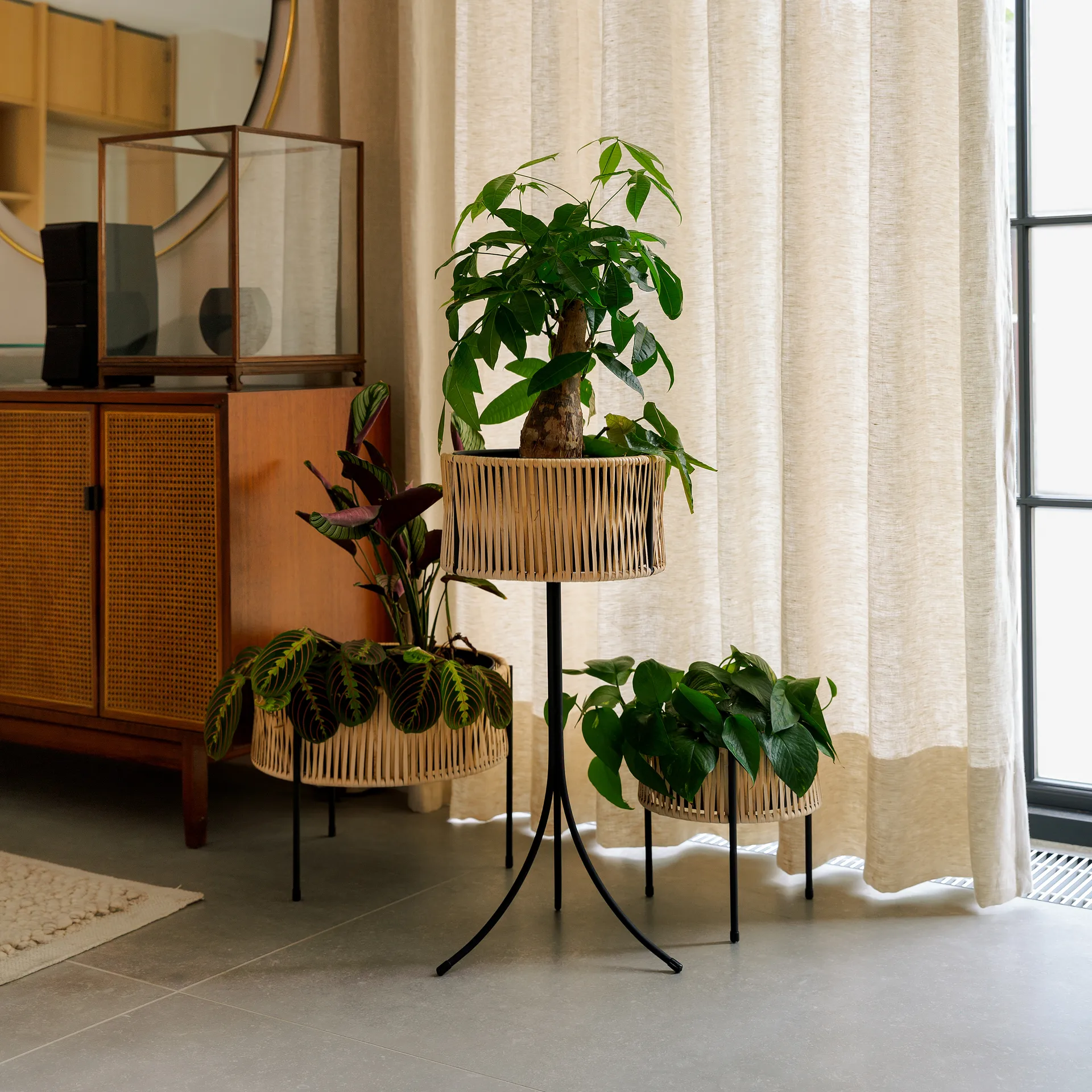 우마노프 플랜터 플라워 박스 라탄-스틸, 32.5 cm Audo Copenhagen | 오도 코펜하겐