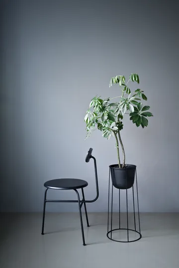 에프터룸 라지 가죽 시트 4 레그 - Black-black - Audo Copenhagen | 오도 코펜하겐