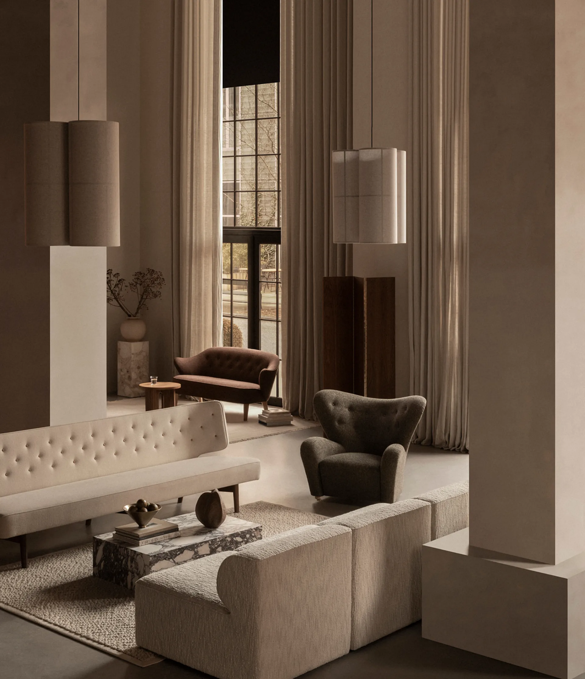 해쉬라 클러스터 펜던트 조명 로, 45 cm Audo Copenhagen | 오도 코펜하겐