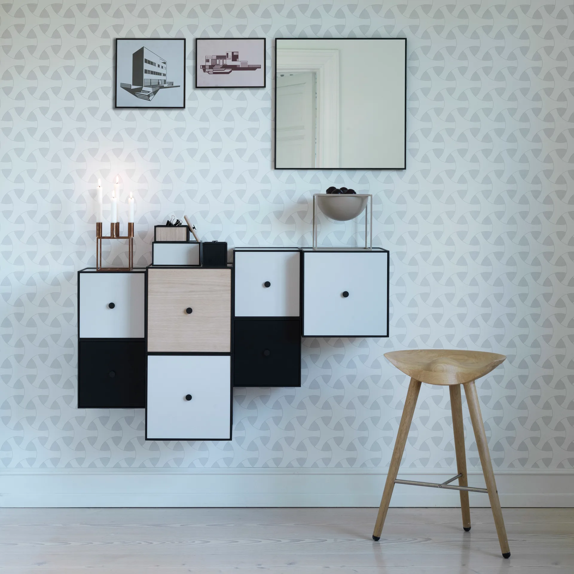 뷰 거울 56x56, black Audo Copenhagen | 오도 코펜하겐