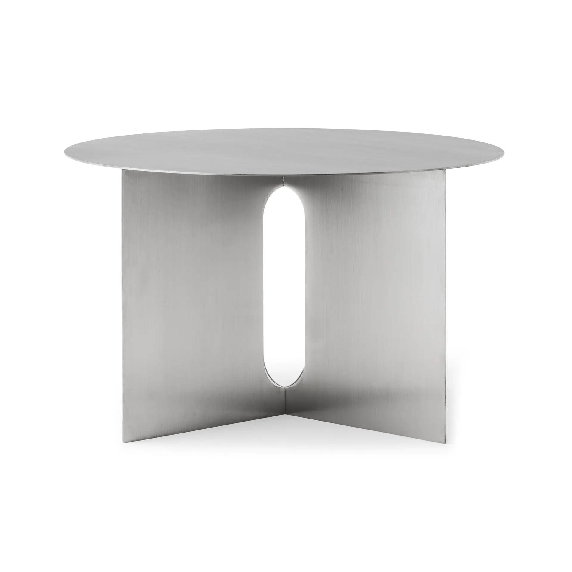 안드로자인 사이드 테이블 Ø63 cm, Brushed steel Audo Copenhagen | 오도 코펜하겐