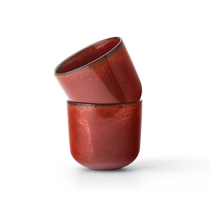 뉴 놈 에스프레소 컵 8.5 cl 2개 세트 - Red glazed - Audo Copenhagen | 아우도 코펜하겐
