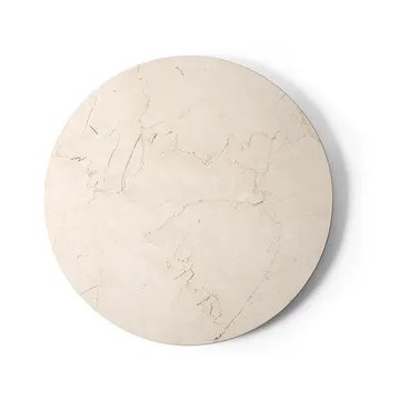 Androgyne 사이드 테이블 - Calacatta Viola 대리석-ivory 스틸, Ø42 cm - Audo Copenhagen | 오도 코펜하겐